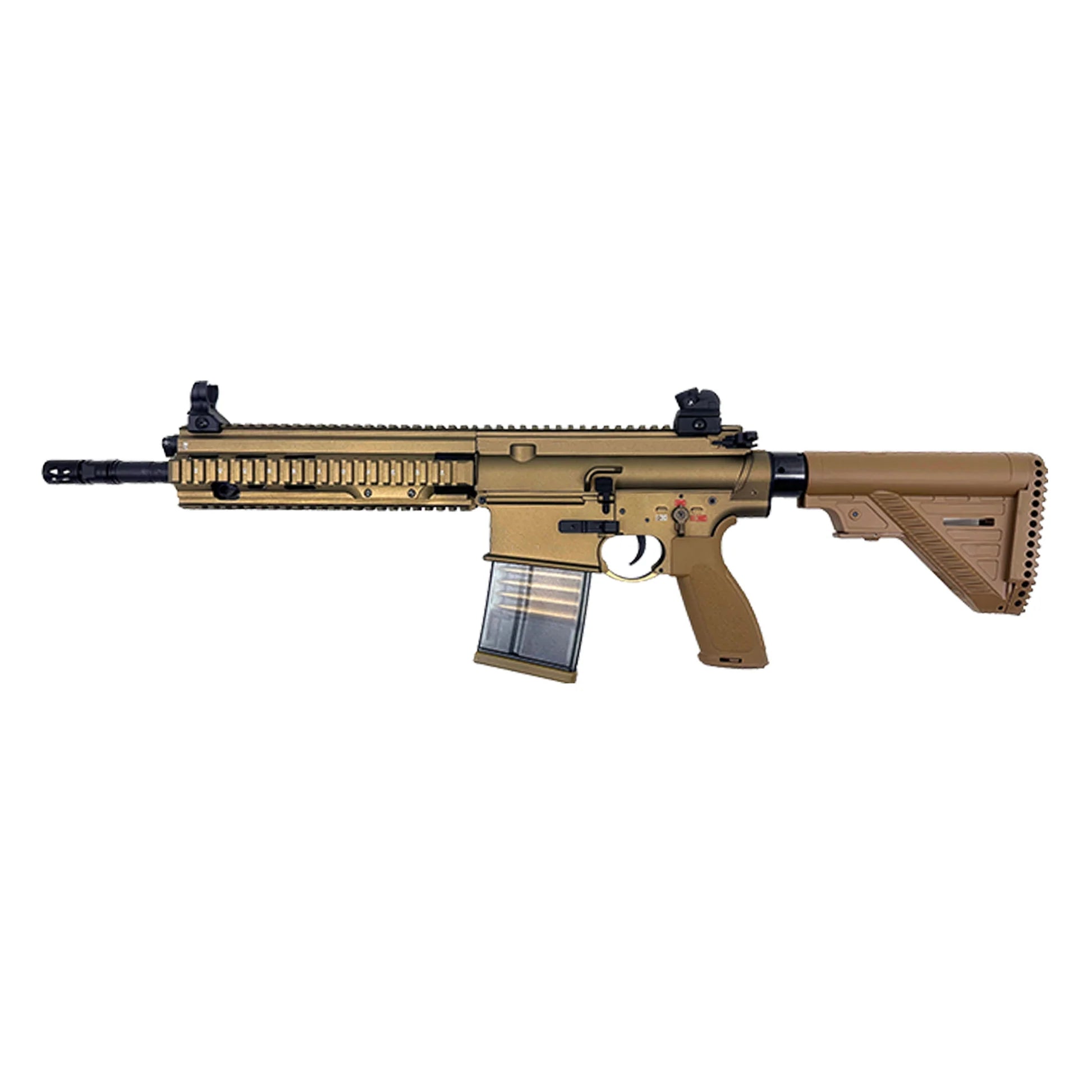 E&C HK417A2 AEG EC-202 TAN Gel Blaster